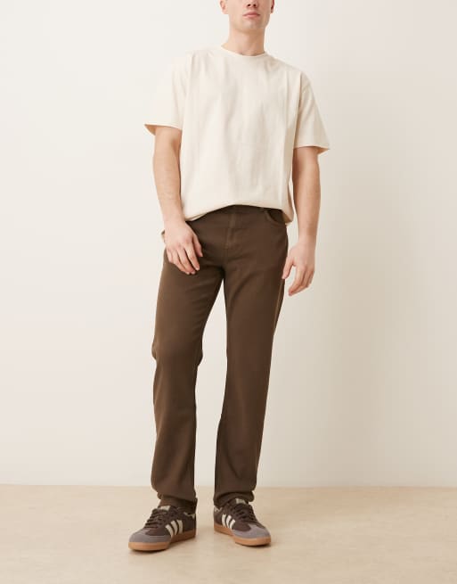 Mango Patrick tapered jeans in brown, 2 of 5