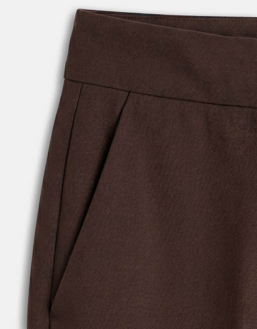 Mango – Pentunia – Elegante Caprihose in Braun, Kombiteil, 8 von 9