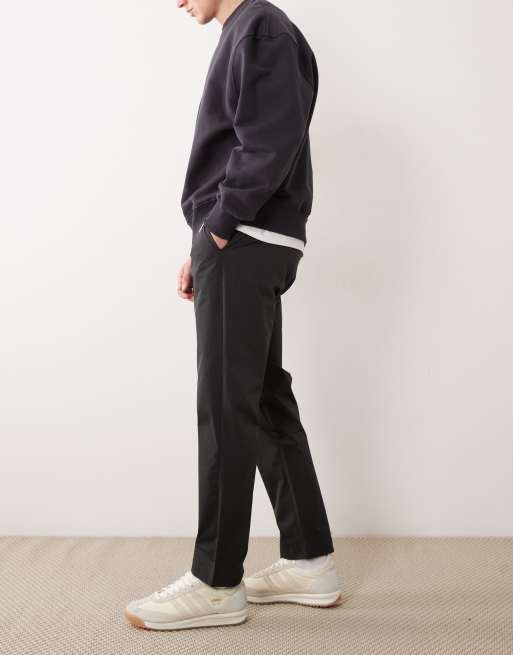 Mango - Perfomance - Pantaloni in tessuto elasticizzato termoregolante antracite, 3 di 5
