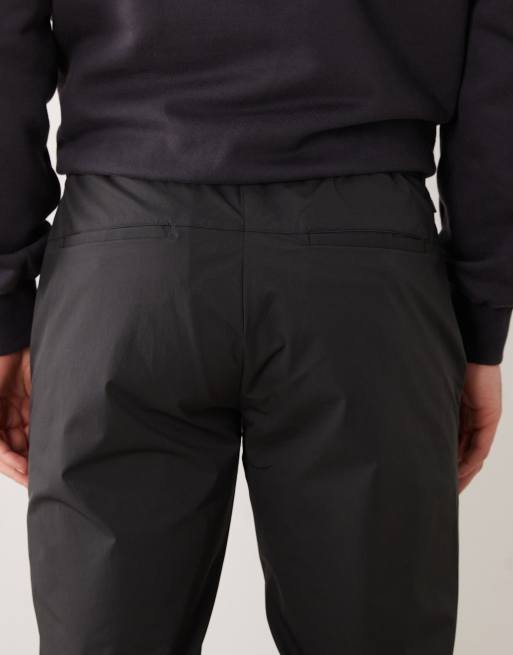 Mango - Perfomance - Pantaloni in tessuto elasticizzato termoregolante antracite, 4 di 5