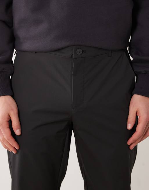 Mango - Perfomance - Pantaloni in tessuto elasticizzato termoregolante antracite, 5 di 5
