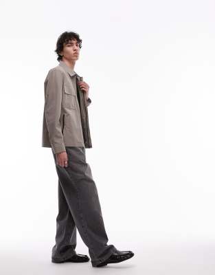 Mango Performance Breathable Zip Through Jacket In Brown