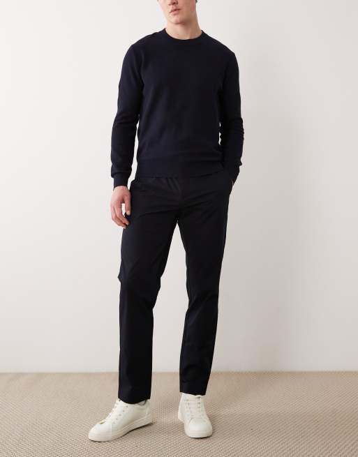 Mango - Performance - Broek van thermoregulerende stretchstof in marineblauw, 2 van 5