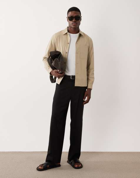 Mango performance crease proof breathable jacket in stone - view 1