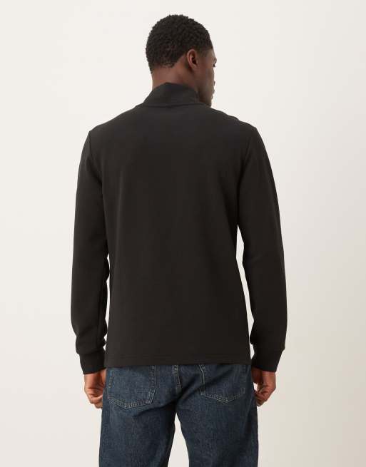 Mango performance high neck long sleeve thermal t-shirt in black, 3 of 5