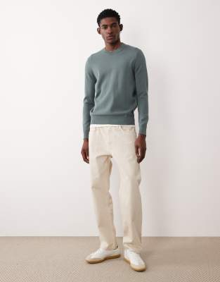 Mango Performance Knit Sweater In Brown