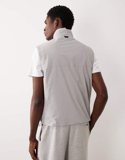 Mango - Performance - Lichtgewicht winddichte waterafstotende thermoregulerende bodywarmer in stone, 5 van 5