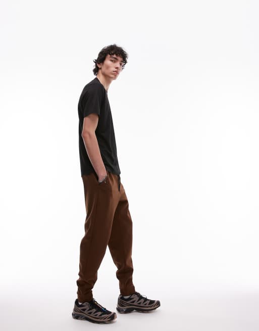 Mango - Performance - Rustrøde åndbare joggingbukser i slim fit