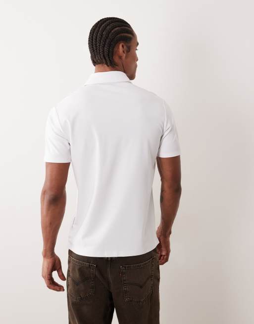Mango - Performance - Thermoregulerend poloshirt in wit, 3 van 5