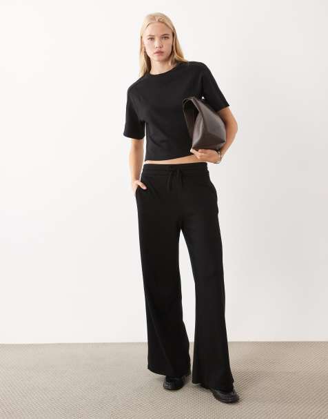 Mango Pico pantalon droit coordonné noir - view 1