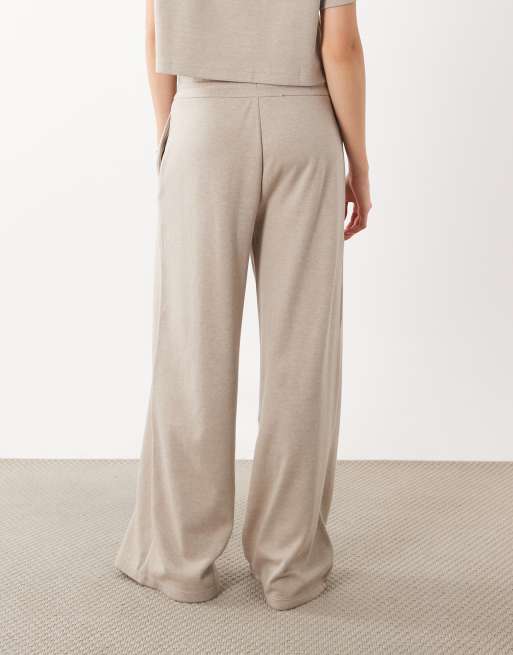 Mango Pico straight trouser co-ord in beige, 4 of 5