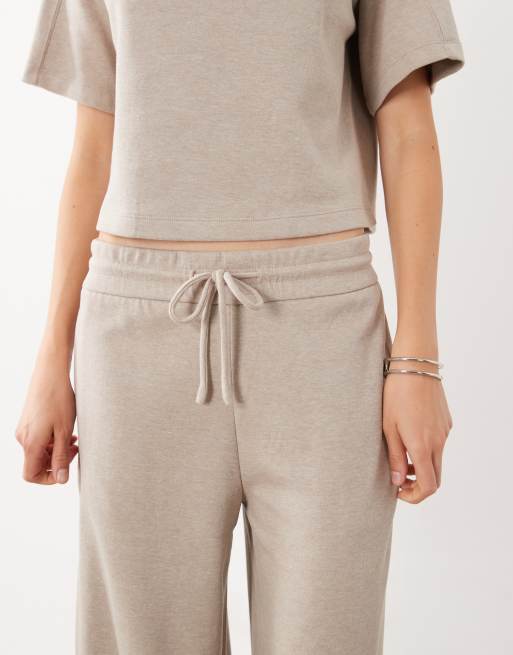 Mango Pico straight trouser co-ord in beige, 5 of 5