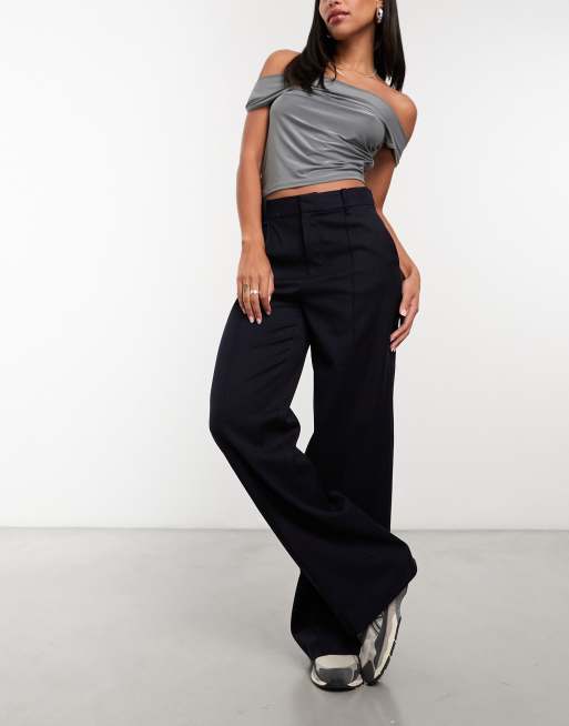 Straight suit trousers dark navy - Woman - 18 - MANGO, £35.99