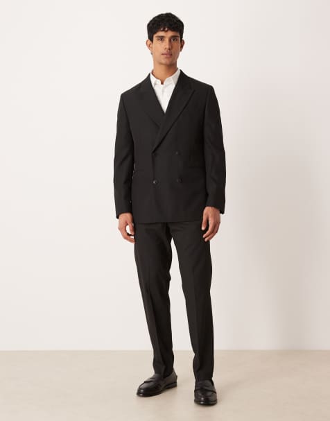 Mango Pintor suit trouser in black co-ord 1