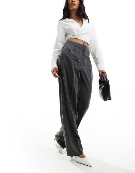 ★2025SS新作★KASHIKO★Pintuck Asymmetric Trousers MUSINSA公式 | KASHIKO Pintuck Asymmetric Trousers Gray