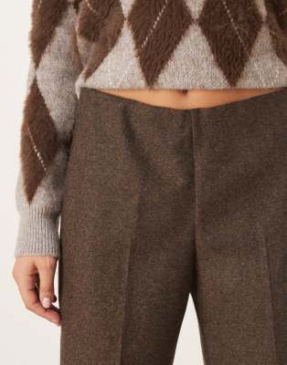 Mango Piper Tailored Pants In Animal Print