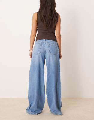 Mango Pleat Front Fluid Straight Leg Jeans