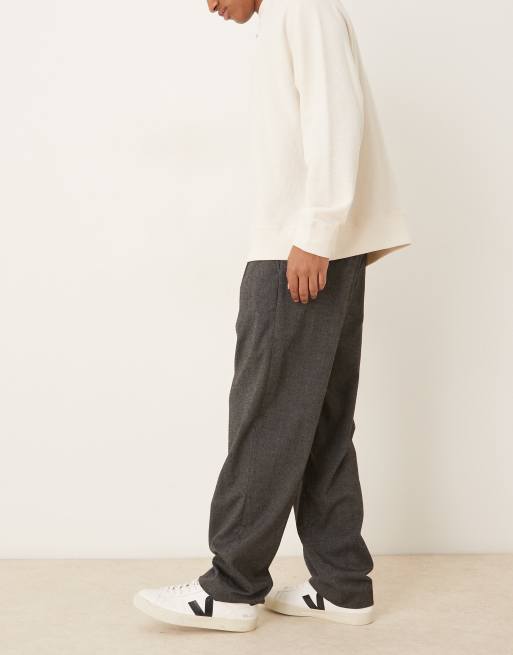 Mango pleat front tailored pants in gray, 3 of 5