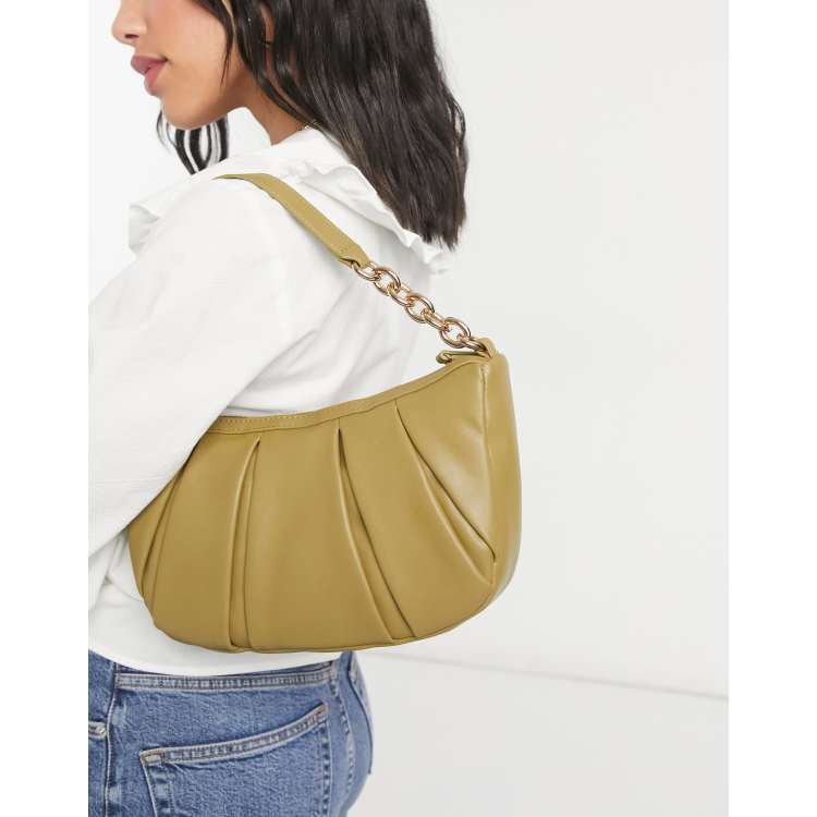 Mango pleats best sale baguette bag