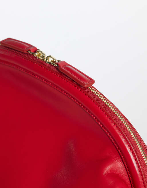 Mango pochette oversize en cuir rouge, 3 de 4