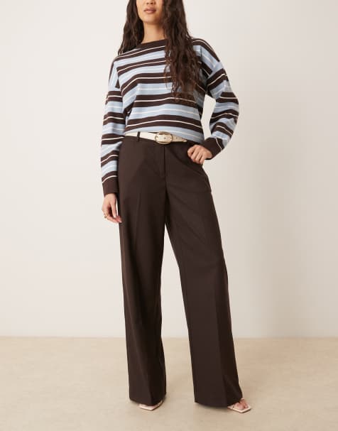 Mango – Pocket – Elegante Hose in Schokobraun - view 1