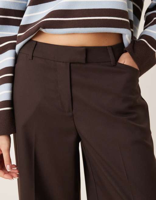 Mango – Pocket – Elegante Hose in Schokobraun, 3 von 5