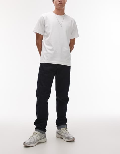 Mango Pola relaxed cuffed jeans in dark blue - view 1