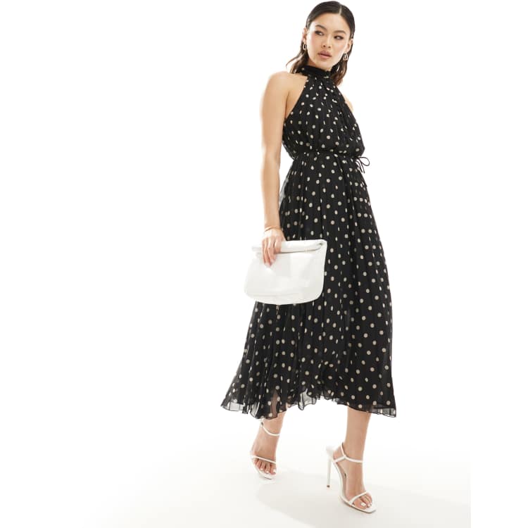 knit dress flare x Tanya Foster Long Sleeve Fit & Flare Stretch Knit Dress In Red main image 1