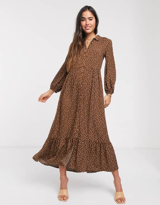 Mango polka outlet dress