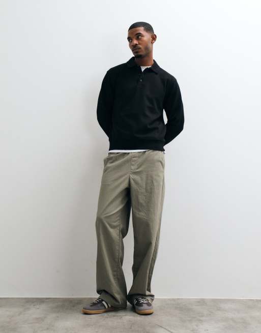 Mango polo boutonné noir, 3 de 5