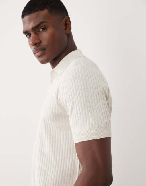 Mango - Polo côtelé en fine maille - Fauve , 5 de 5