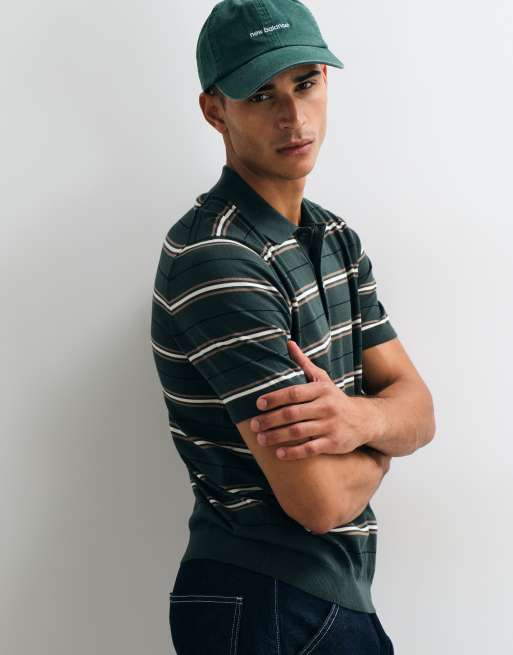 Mango polo en maille à rayures vertes, 3 de 5