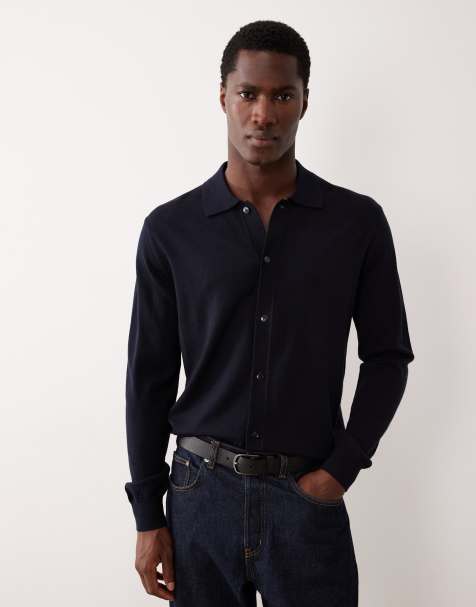 Mango - Polo in lana color blu navy - view 1