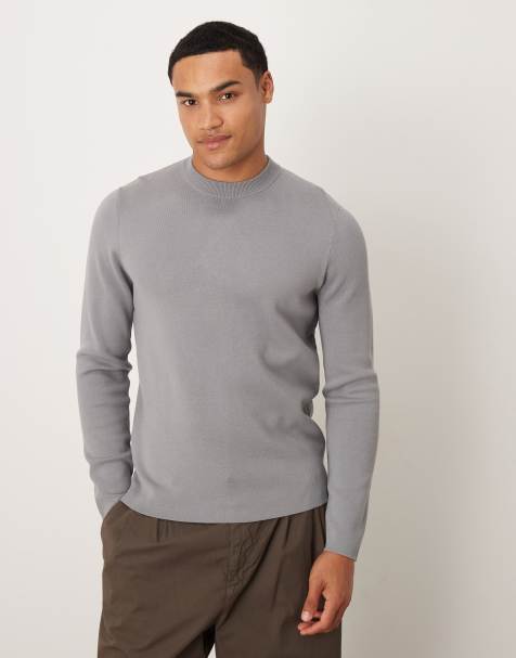 Mango - Polo in maglia grigia - view 1