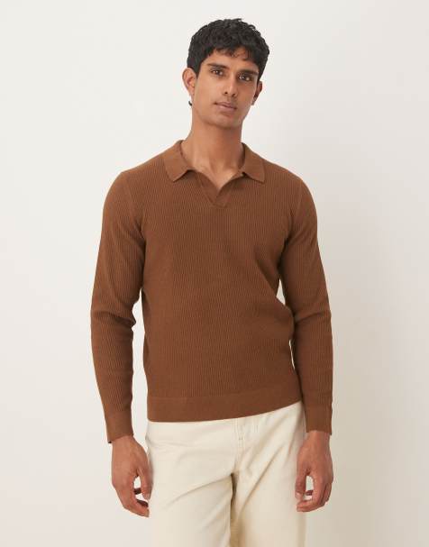 Mango - Polo - Marron - view 1