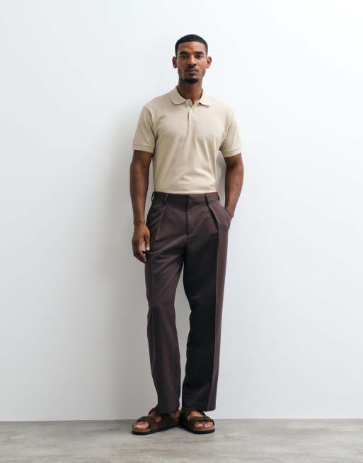 Mango polo neck t-shirt in beige, 3 of 10