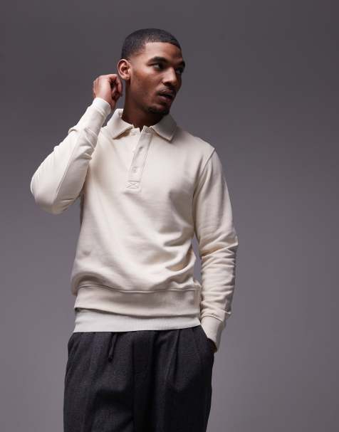 Mango - Polo sweatshirt in wit - view 1