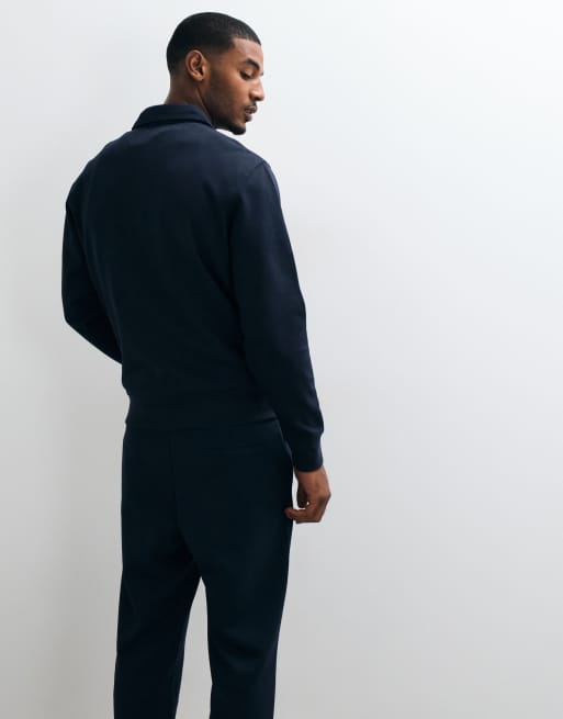 Mango poloshirt med knapper i navy, 5 af 5
