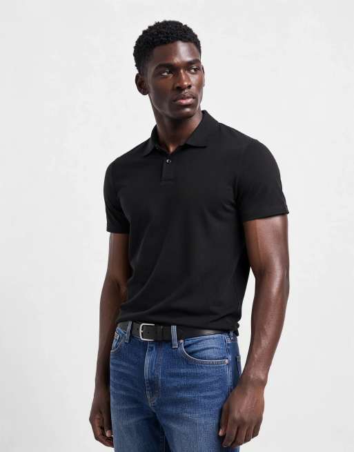 Mango polotop med knapper og korte ærmer i sort, 6 af 10