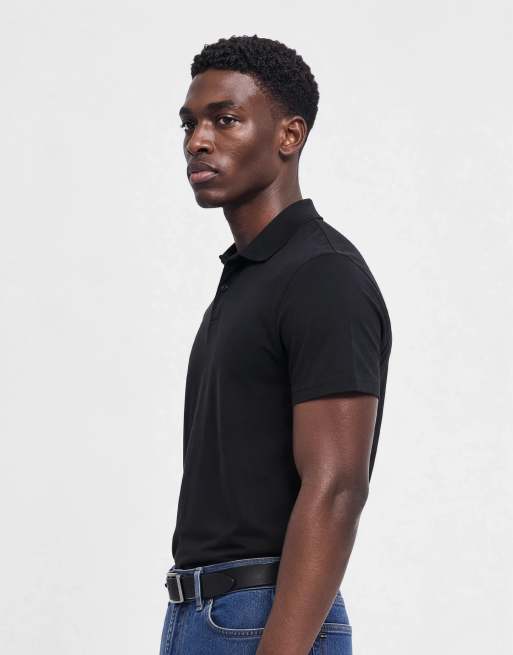 Mango polotop med knapper og korte ærmer i sort, 9 af 10