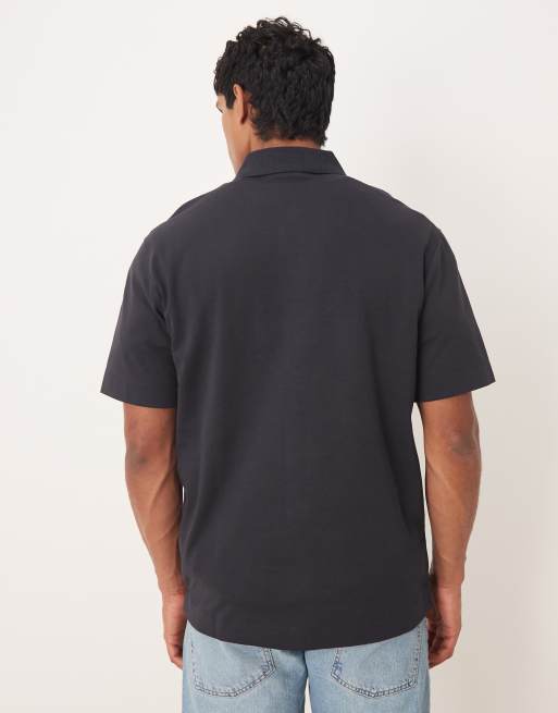 Mango - Polotop van katoenmix in marineblauw, 5 van 5