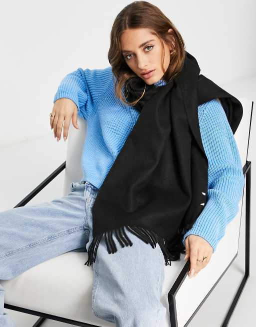 mango black scarf