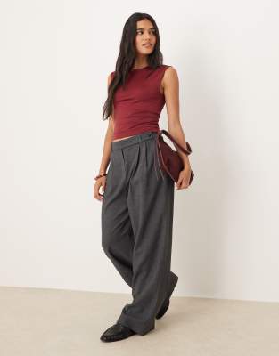 Mango Polyamide Cap Sleeve T-shirt In Red