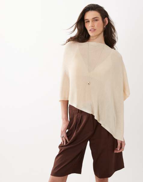 Mango – Poncho in Pastellgelb - view 1