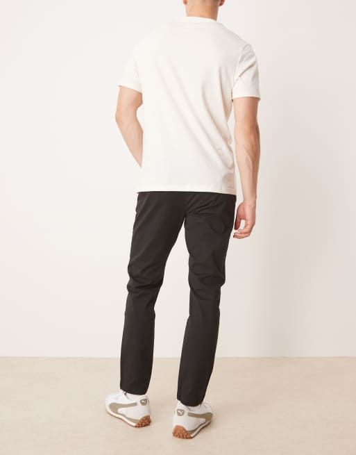 Mango Prato slim fit chino trousers in black, 3 of 5