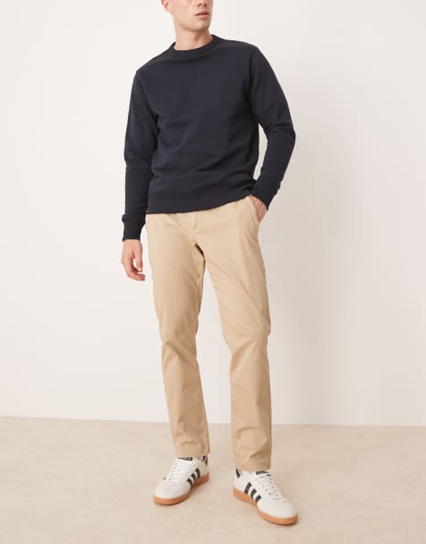 Mango – Prato – Slim Fit Chinohose in Beige - view 1