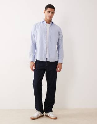 Mango Premium 100% Cotton Shirt In Blue
