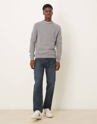 Mango Premium 100% Wool Sweater In Gray
