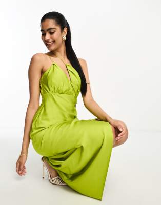 Majestic Midi Dress (Lime)