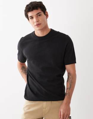 Mango Premium T-shirt In Black